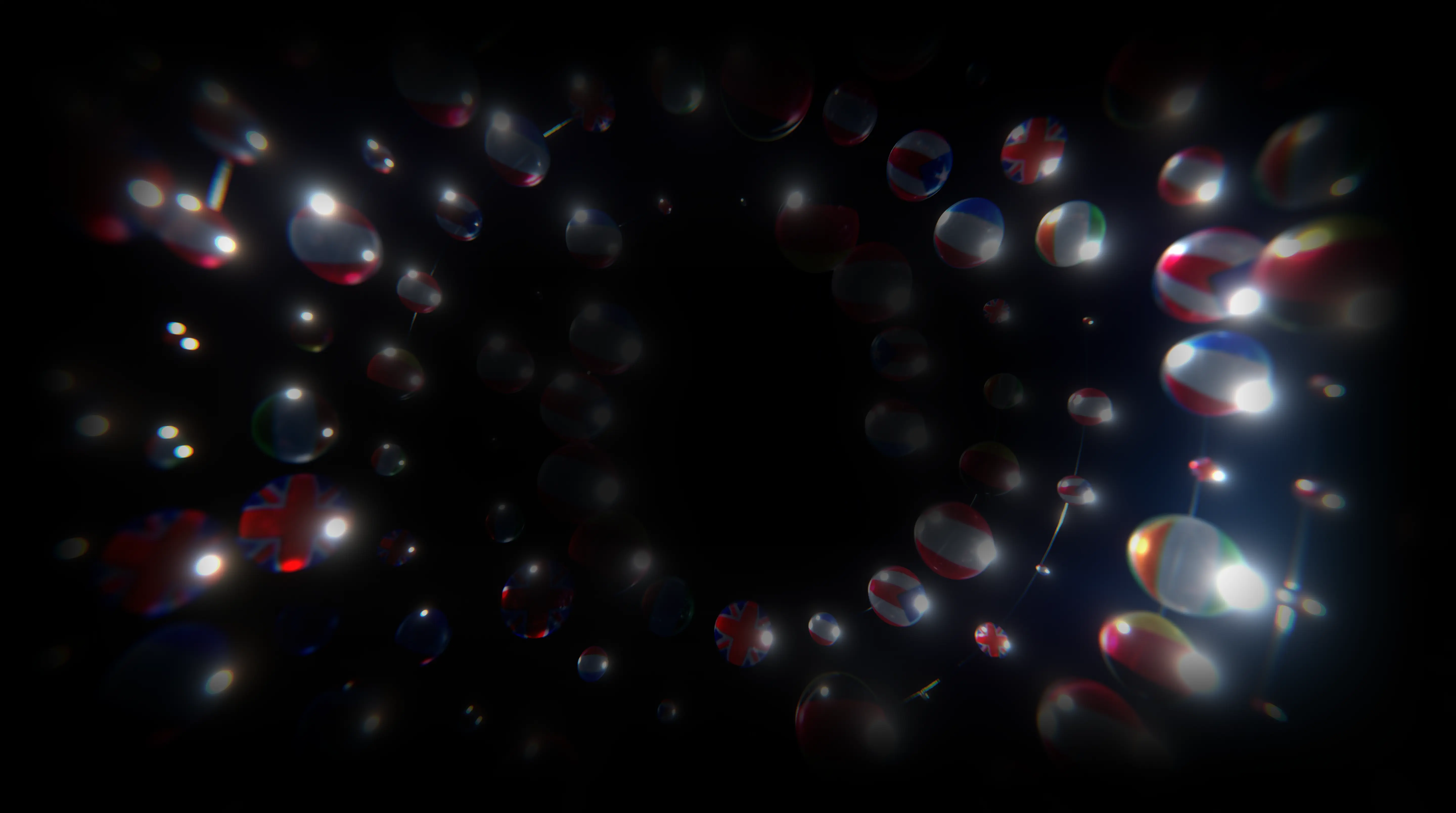 Country flags background